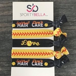 Softball Hair Don't Care Headbands